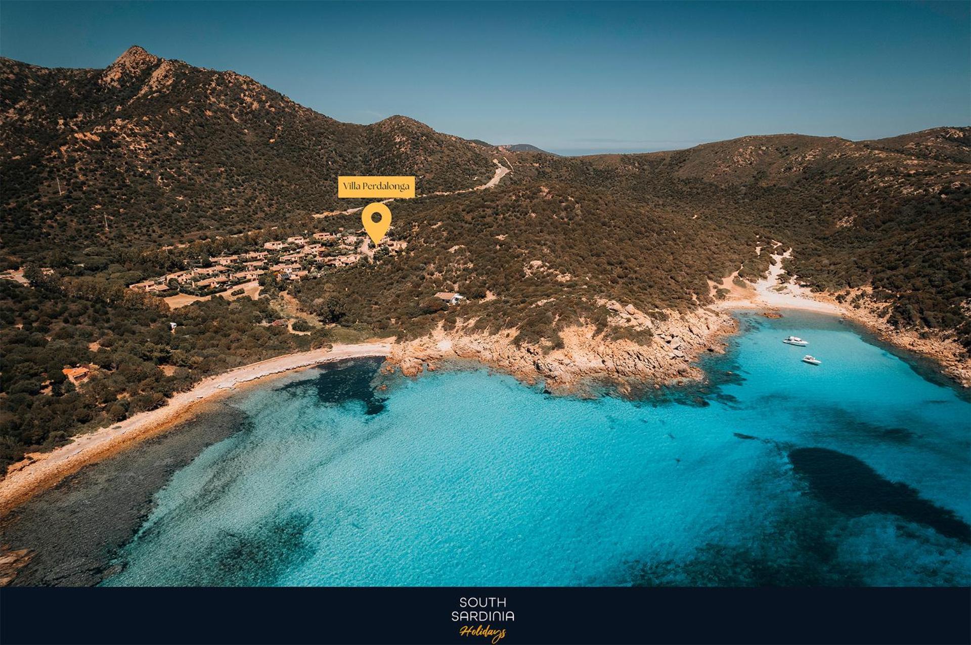 Villa Perdalonga, Vista Mare Sea View Tuerredda Teulada Kültér fotó